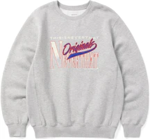 thisisneverthat SS23 Logo Print Long Sleeve Sweatshirt Unisex - Lead Gray. TN223TSWH044 thisisneverthat SS23 Logo Print Long Sleeve Sweatshirt Unisex - Lead Gray. TN223TSWH044