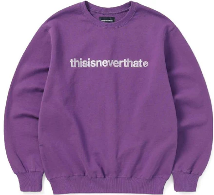 thisisneverthat SS23 紫色标志刺绣长袖卫衣 男女同款 TN223TSWH036 Buy thisisneverthat SS23 紫色标志刺绣长袖卫衣 男女同款 TN223TSWH036