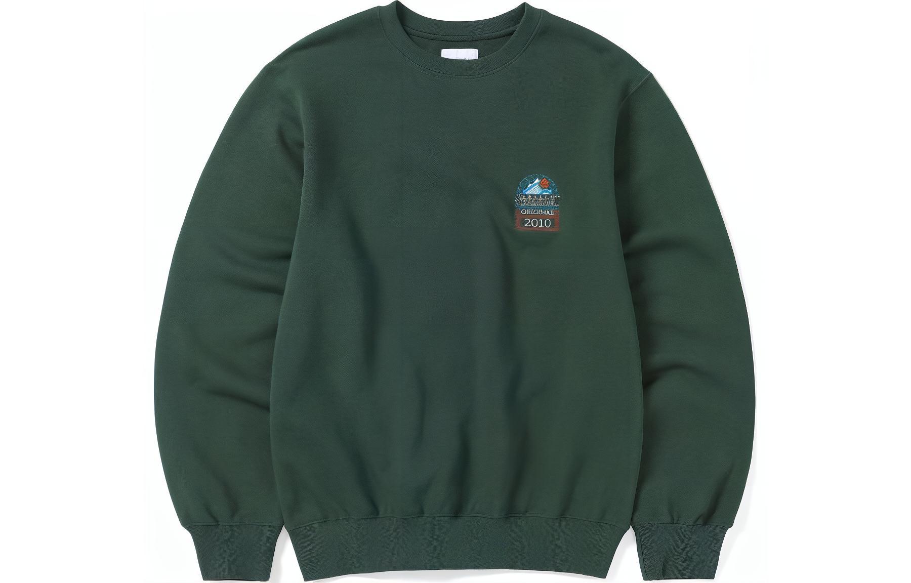 thisisneverthat SS24 2010 Original Forest Green Embroidered Logo Crewneck Unisex. TN241TSWCW03FOR