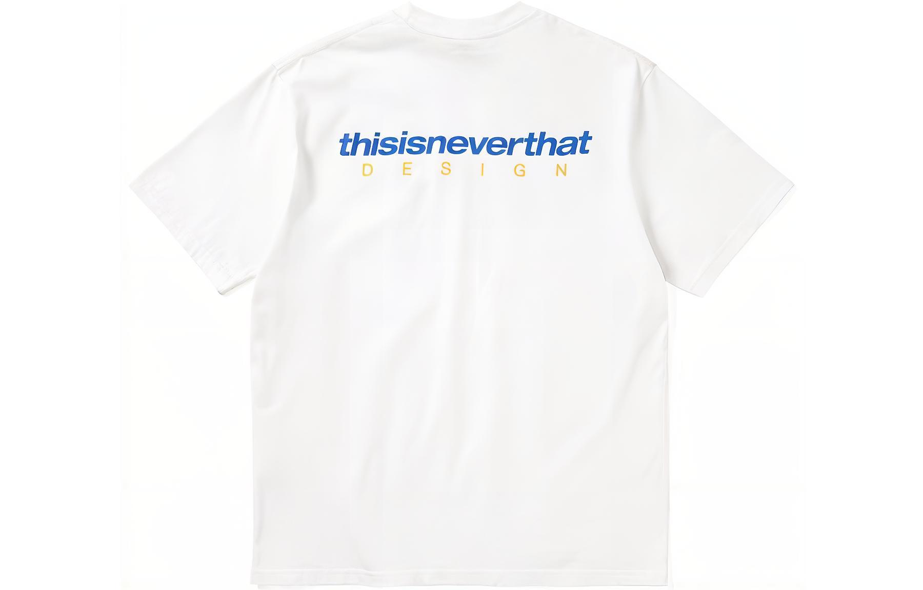 Thisisneverthat SS24 DSN-Logo Tee White Unisex Crewneck Short Sleeve Shirt TN231TTSST03WH