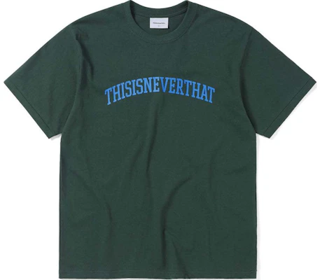 Thisisneverthat SS24 Forest Green Logo Unisex Crewneck Tee. TN240TTSST04FOR Buy Thisisneverthat SS24 Forest Green Logo Unisex Crewneck Tee. TN240TTSST04FOR