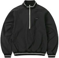 thisisneverthat SS24 Half-Zip Nylon Pullover Sweatshirt Unisex BLACK TN241WTOLP01BLK thisisneverthat SS24 Half-Zip Nylon Pullover Sweatshirt Unisex BLACK TN241WTOLP01BLK