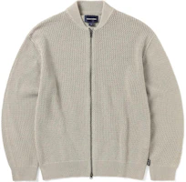 thisisneverthat SS24 Knit Jacket Beige with Metal Zipper Unisex Mesh Design. TN241KKNJK01BEI thisisneverthat SS24 Knit Jacket Beige with Metal Zipper Unisex Mesh Design. TN241KKNJK01BEI