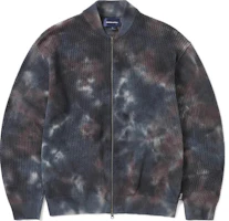 thisisneverthat SS24 Net Knit Jacket Indigo Unisex with Metal Zipper & Side Tag TN241KKNJK01IDG thisisneverthat SS24 Net Knit Jacket Indigo Unisex with Metal Zipper & Side Tag TN241KKNJK01IDG
