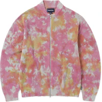 thisisneverthat SS24 Net Knit Jacket Pink Unisex With Side Tag Pink TN241KKNJK01PNK thisisneverthat SS24 Net Knit Jacket Pink Unisex With Side Tag Pink TN241KKNJK01PNK