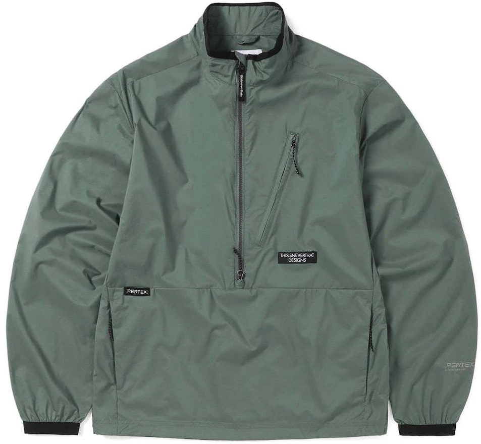 thisisneverthat-ss-24-pertex-qa-half-zip-pullover-green-unisex-jacket-with-pockets-tn-241-wowls-01-sge