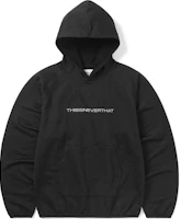 thisisneverthat SS24 Raglan Jersey Hoodie Black Embroidered Unisex Pullover. TN241TSWHO06BLK thisisneverthat SS24 Raglan Jersey Hoodie Black Embroidered Unisex Pullover. TN241TSWHO06BLK