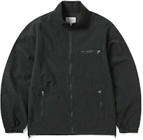 thisisneverthat SS24 Script Track Jacket Black Unisex Embroidered Zip-Up TN241WOWLS05BLK thisisneverthat SS24 Script Track Jacket Black Unisex Embroidered Zip-Up TN241WOWLS05BLK