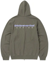 thisisneverthat SS24 Ultras DSN-Logo Zip Hoodie Dark Mocha Olive Unisex Jacket. TN241TSWHZ01DKM thisisneverthat SS24 Ultras DSN-Logo Zip Hoodie Dark Mocha Olive Unisex Jacket. TN241TSWHZ01DKM