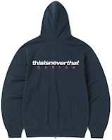 thisisneverthat SS24 Ultras DSN-Logo Zip Hoodie Navy Unisex Zip-Up Hoodie. TN241TSWHZ01NAV thisisneverthat SS24 Ultras DSN-Logo Zip Hoodie Navy Unisex Zip-Up Hoodie. TN241TSWHZ01NAV