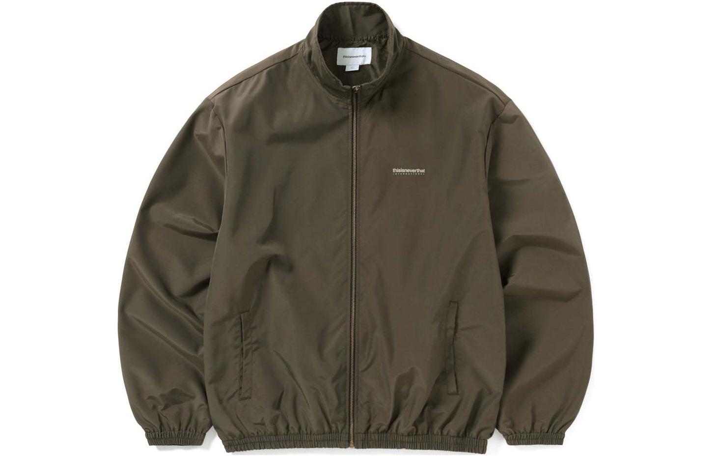 thisisneverthat SS24 Ultras INTL. Team Brown Logo Zip-Up Jacket Unisex TN240WOWLS01BRN