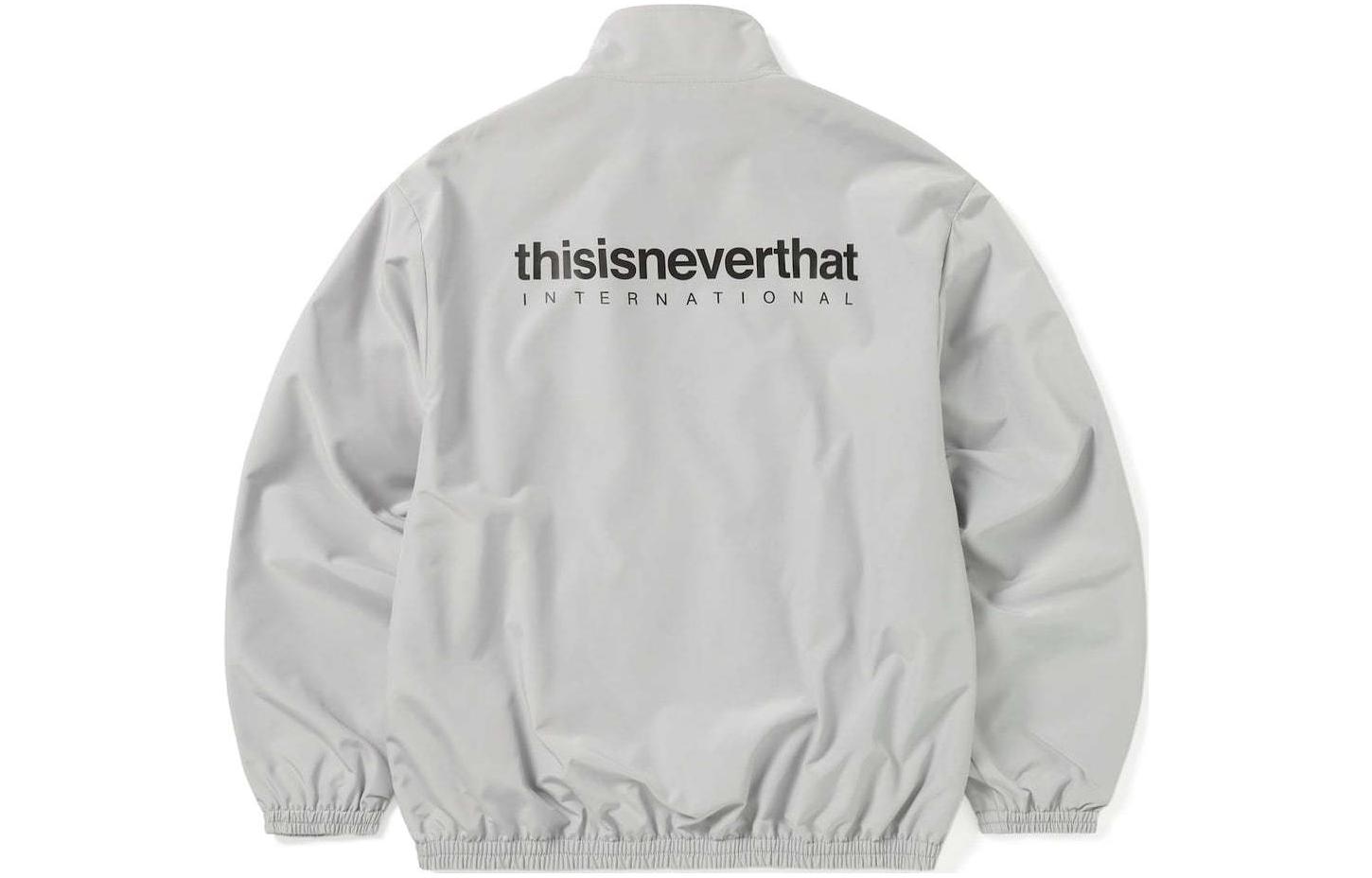 thisisneverthat SS24 Ultras Series INTL. Team Grey Jacket Unisex Logo Zip-Up TN240WOWLS01GRY