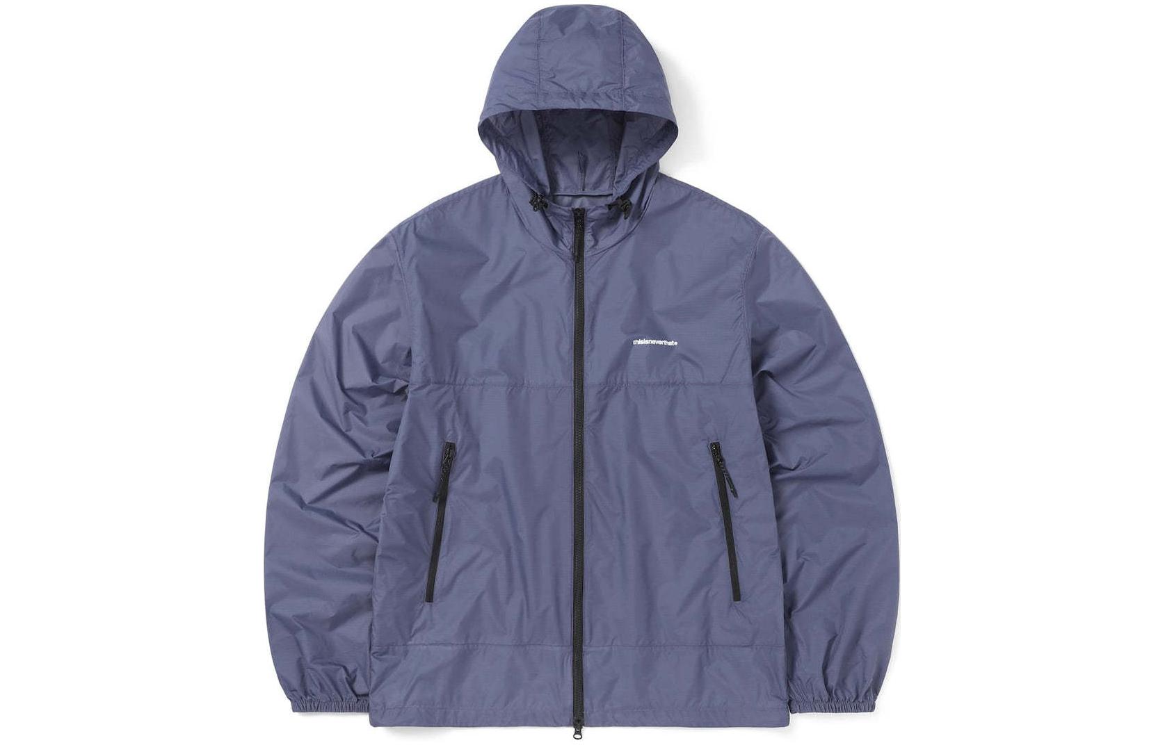 thisisneverthat SS24 Ultras T-Light Jacket Violet Unisex Hooded Logo Jacket. TN240WOWLS02VIO
