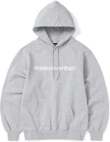 thisisneverthat SS24 Ultras T-Logo LT Hoodie Heather Grey Unisex Letter Printed Hoodie TN240TSWHO01HGR thisisneverthat SS24 Ultras T-Logo LT Hoodie Heather Grey Unisex Letter Printed Hoodie TN240TSWHO01HGR