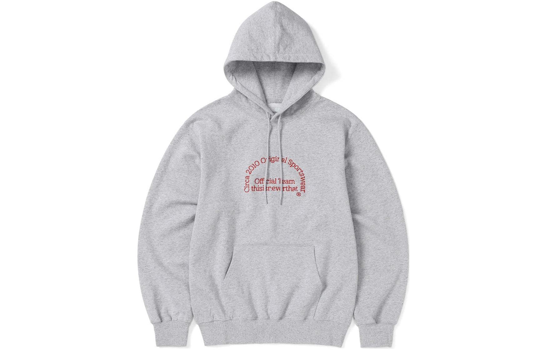 thisisneverthat SS24 Ultras TNT Team Hoodie Heather Grey Unisex Arch Logo Sweatshirt. TN241TSWHO04HGR