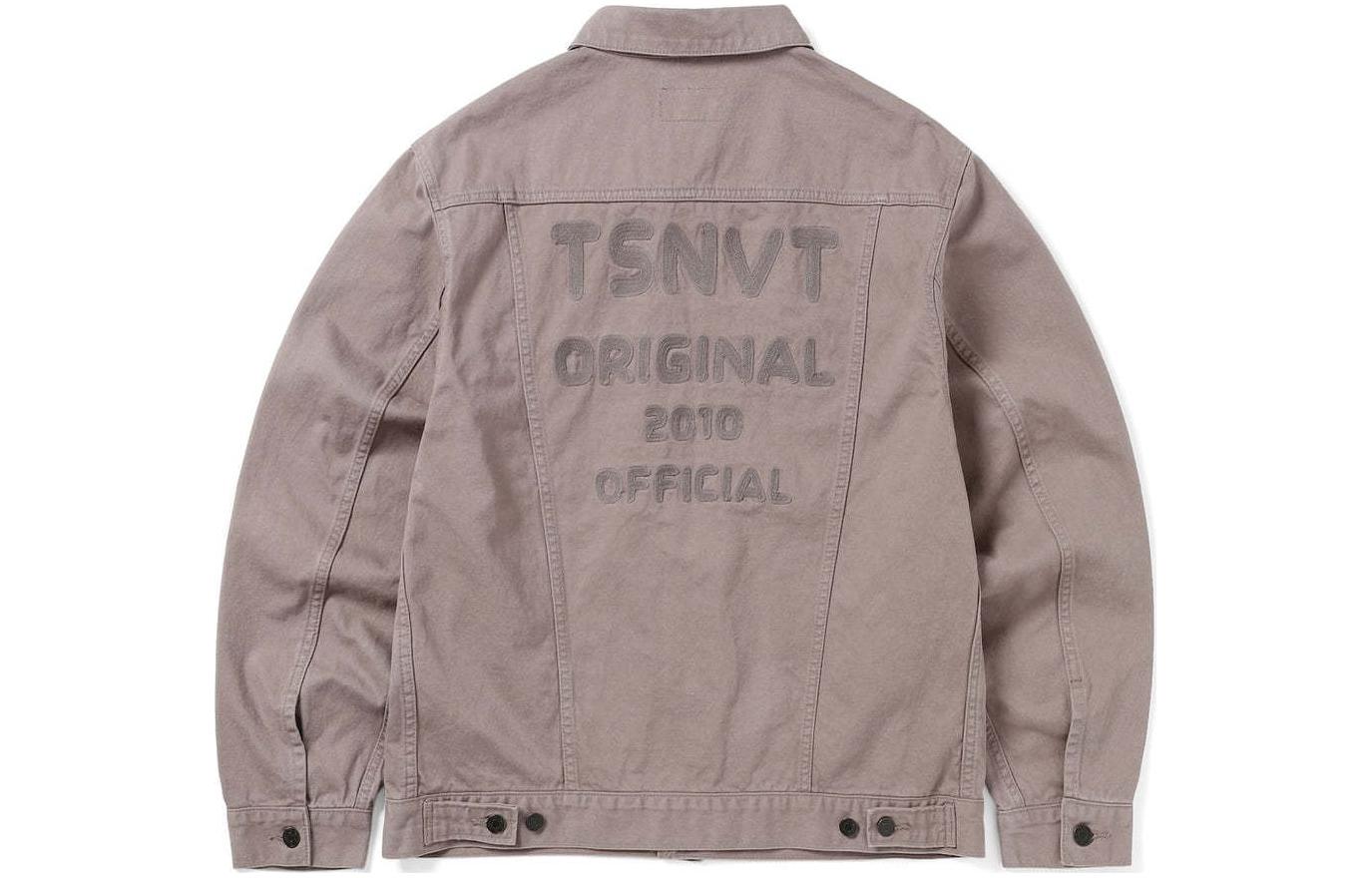thisisneverthat SS24 Ultras TSNVT Trucker Jacket Dusty Pink Unisex Embroidered TN241WOWLS06DPK