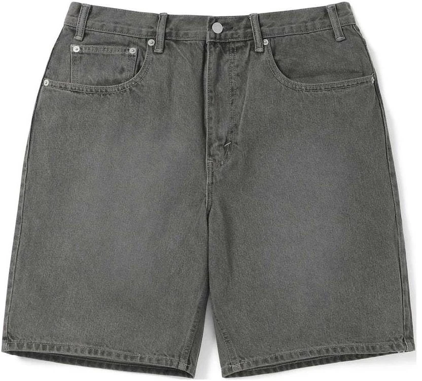 thisisneverthat-ss-24-washed-denim-shorts-gray-unisex-with-embossed-logo-and-zipper-tn-240-dso-5-s01-gry