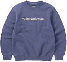 thisisneverthat T-Logo Crewneck Violet Unisex Purple Logo Print Sweatshirt TN230TSWCW01VIO thisisneverthat T-Logo Crewneck Violet Unisex Purple Logo Print Sweatshirt TN230TSWCW01VIO