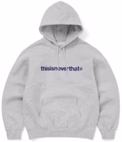 Thisisneverthat T-Logo Hoodie in Heather Grey TNCO0TSWHO06HGR Thisisneverthat T-Logo Hoodie in Heather Grey TNCO0TSWHO06HGR