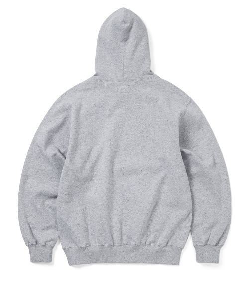 Shop Thisisneverthat T-Logo Hoodie in Heather Grey TNCO0TSWHO06HGR