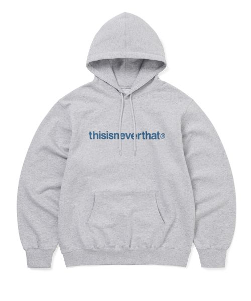 Thisisneverthat T-Logo Lightweight Hoodie Heather Grey TN261TSWHO01HGR
