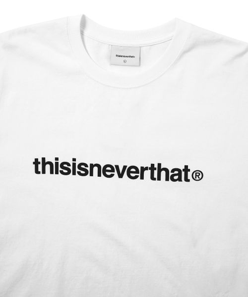 Order Thisisneverthat T-Logo Long Sleeve Tee White TNCO0TTSLT01WHT