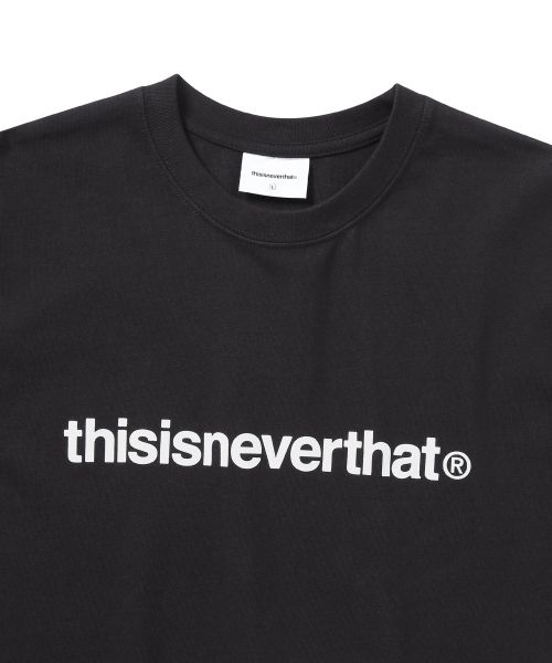 Lookbook thisisneverthat T-Logo 黑色短袖T恤 TNCO0TTSST07BLK