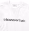Order thisisneverthat T-Logo 白色短袖T恤 TNCO0TTSST07WHT