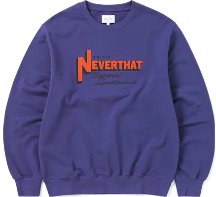 thisisneverthat TNT League 紫色刺绣圆领卫衣 FW23 男女款 TN233TSWCW04PUP Buy thisisneverthat TNT League 紫色刺绣圆领卫衣 FW23 男女款 TN233TSWCW04PUP