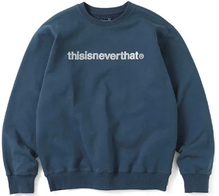 thisisneverthat Unisex Crewneck Sweatshirt Blue with Front Logo. TN213TSWCW03 Buy thisisneverthat Unisex Crewneck Sweatshirt Blue with Front Logo. TN213TSWCW03