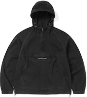 thisisneverthat Washed Half-Zip Denim Jacket Unisex TN233WOWLS06 thisisneverthat Washed Half-Zip Denim Jacket Unisex TN233WOWLS06