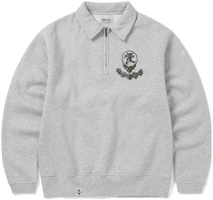 thisisneverthat x Grateful Dead FW23 Clover Bear Print Half-Zip Unisex Sweatshirt GD233TSWHA01HGR thisisneverthat x Grateful Dead FW23 Clover Bear Print Half-Zip Unisex Sweatshirt GD233TSWHA01HGR