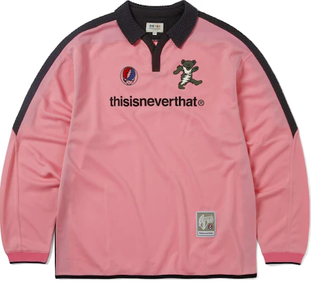 thisisneverthat x Grateful Dead 粉紅熊標長袖球衣 男女皆宜 FW24 GD243WTOLP02PNK Buy thisisneverthat x Grateful Dead 粉紅熊標長袖球衣 男女皆宜 FW24 GD243WTOLP02PNK