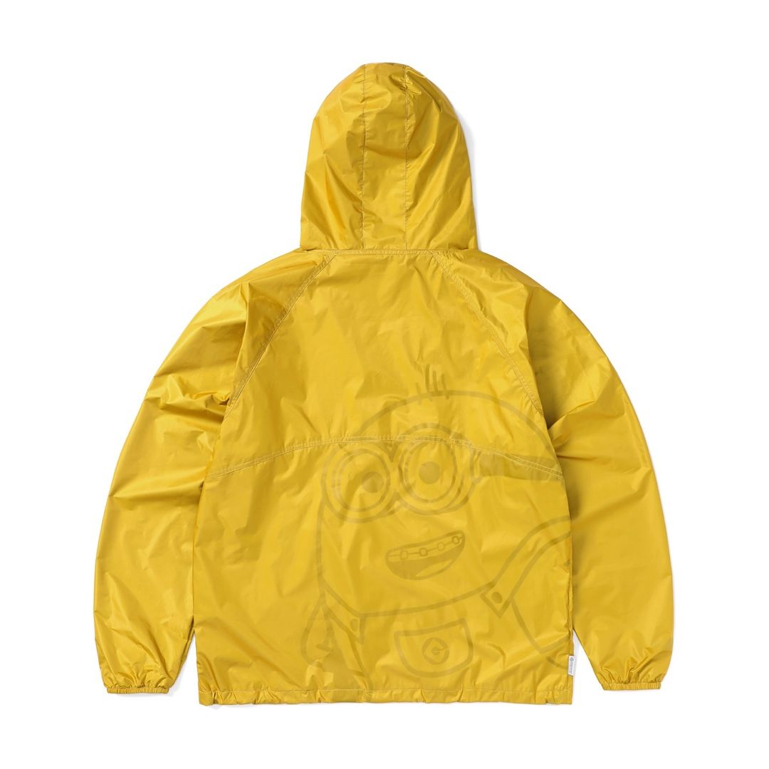 thisisneverthat x Minions SS24 Unisex Hoodie Jacket with Subtle Minions Pattern. MN241GOWLS01YEL