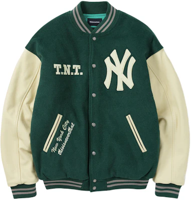 thisisneverthat x MLB Letter Print Colorblock Baseball Jacket Green Unisex. NE223LOWHS01DKG Buy thisisneverthat x MLB Letter Print Colorblock Baseball Jacket Green Unisex. NE223LOWHS01DKG