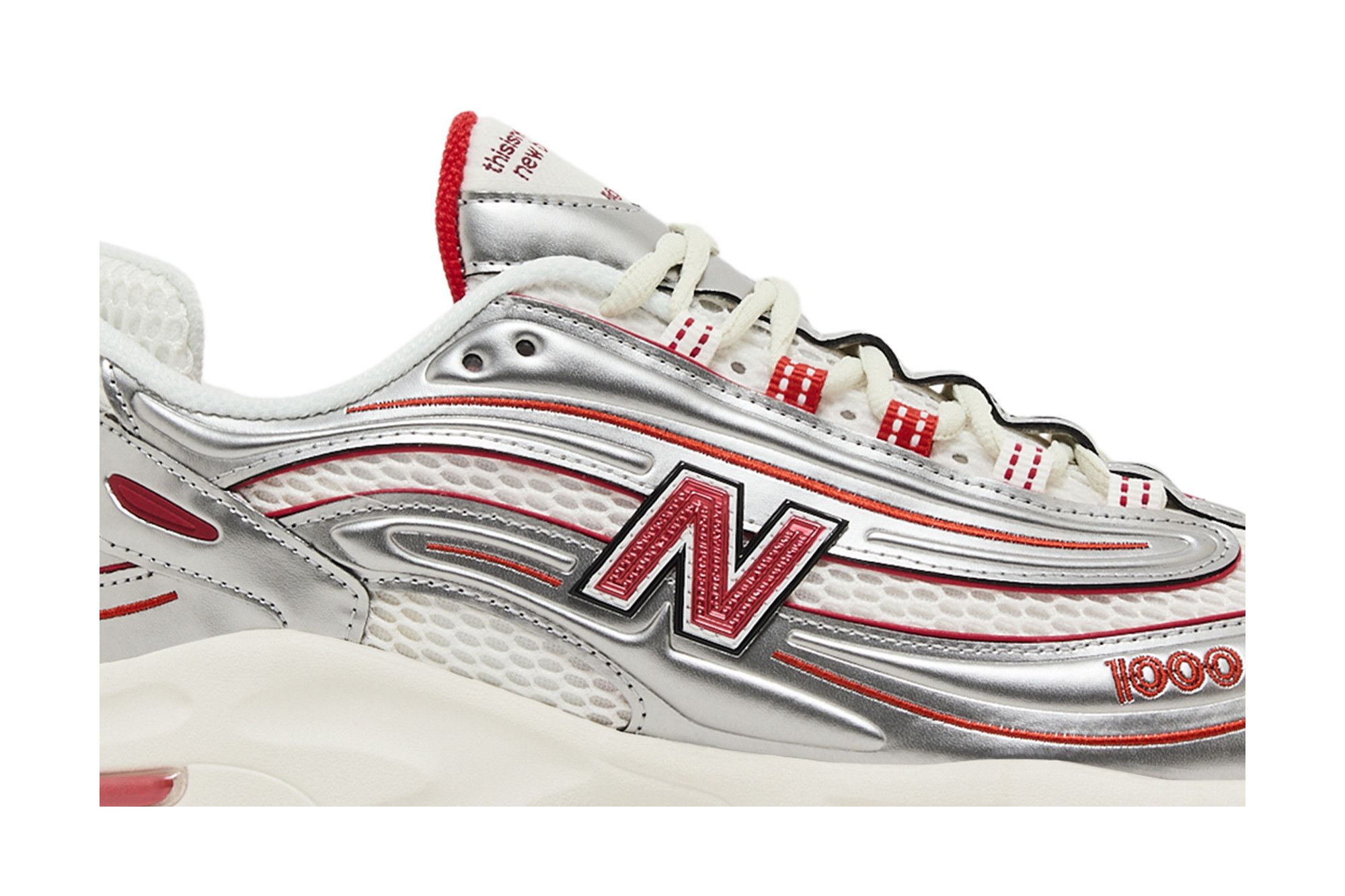 Lookbook thisisneverthat x New Balance 1000 'Metallic Silver Red' M1000TI