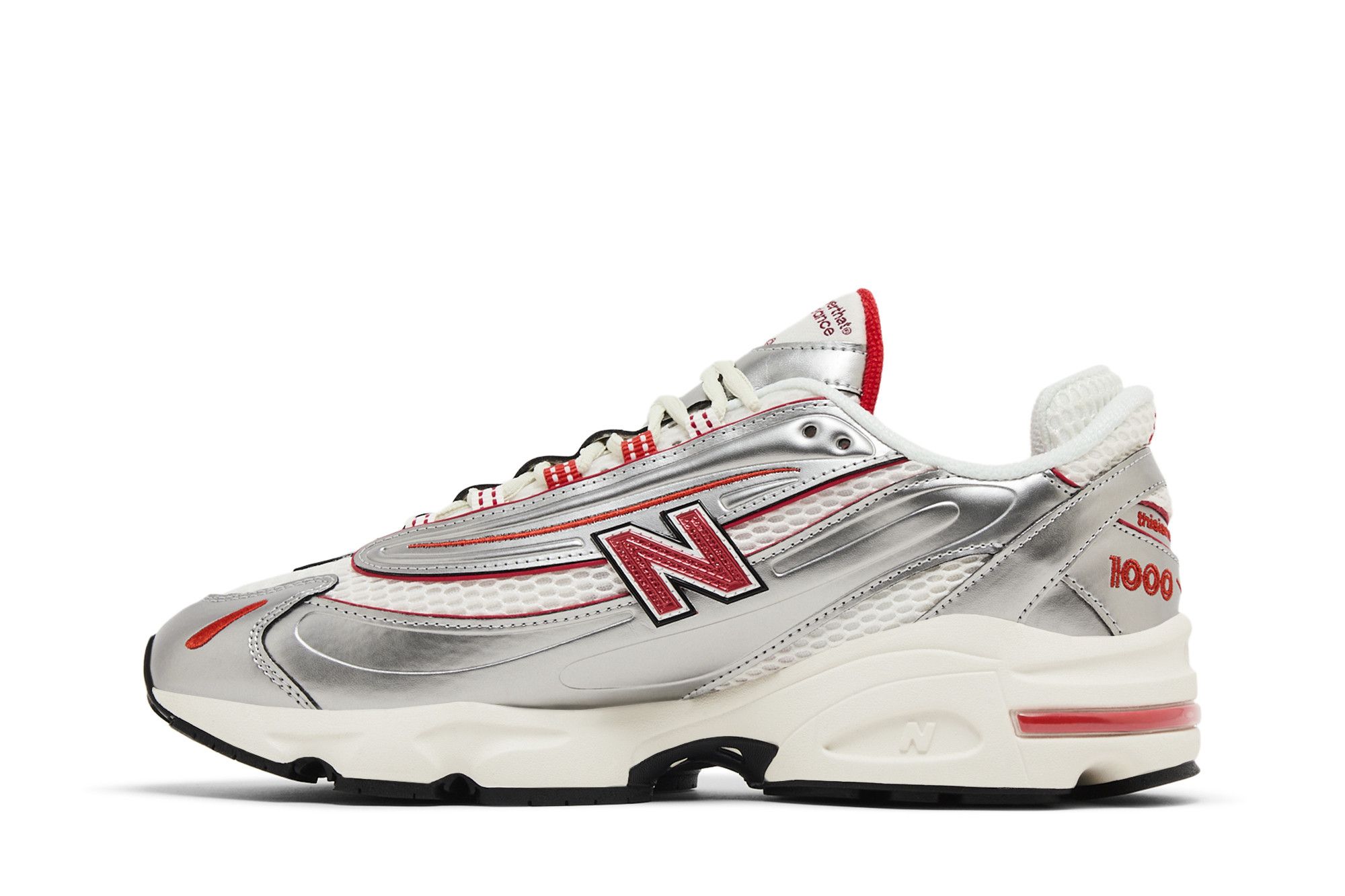 Shop thisisneverthat x New Balance 1000 'Metallic Silver Red' M1000TI