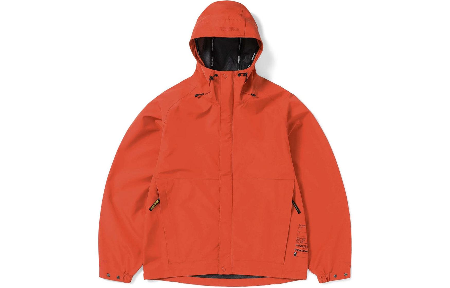 thisisneverthat x WINDSTOPPER SS24 Active Tour Red Hooded Jacket Unisex TN241WOWLS02RED