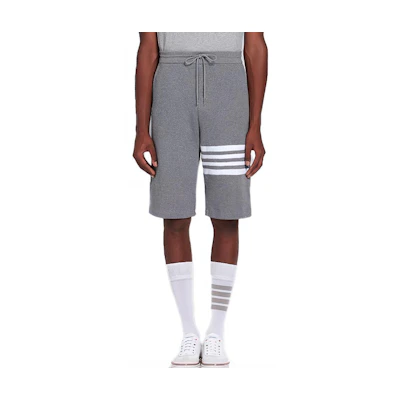 THOM BROWNE 4-Bar Casual Straight Shorts Grey Summer Edition MJQ083A-06452-035