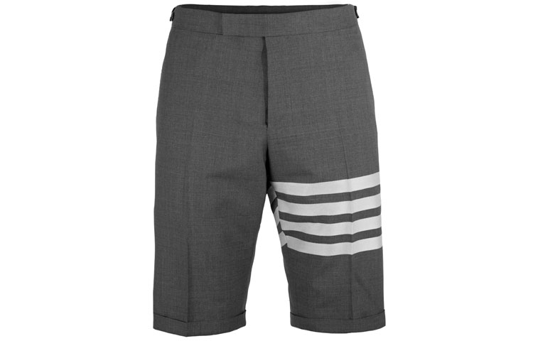 Thom Browne 4-Bar Cotton Shorts Medium Grey MTC188A-06146-035