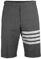 Order Thom Browne Celana Pendek 4-Bar Katun Abu-Abu Medium MTC188A-06146-035