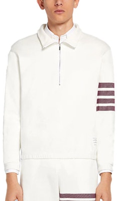 汤姆布朗 4-Bar半拉链针织套头衫白色 MJT292A-07545-117 Order 汤姆布朗 4-Bar半拉链针织套头衫白色 MJT292A-07545-117