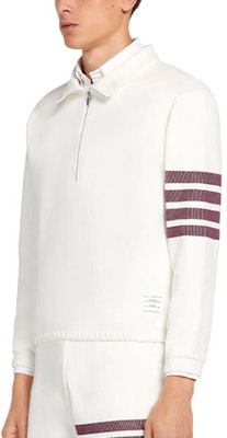 汤姆布朗 4-Bar半拉链针织套头衫白色 MJT292A-07545-117 Shop 汤姆布朗 4-Bar半拉链针织套头衫白色 MJT292A-07545-117