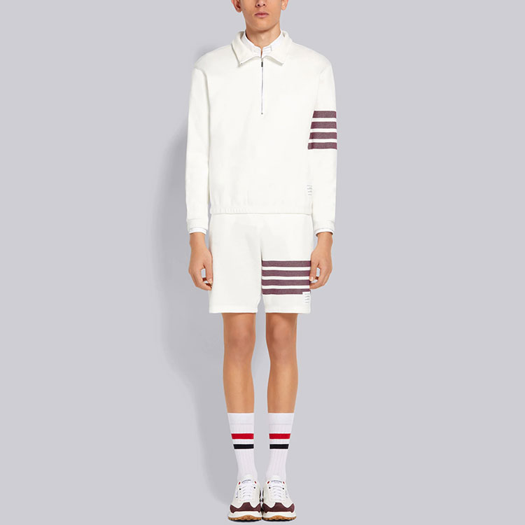 Purchase 汤姆布朗 4-Bar半拉链针织套头衫白色 MJT292A-07545-117