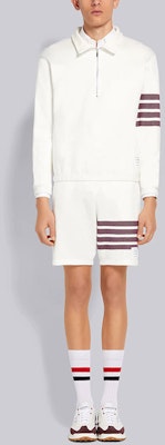 汤姆布朗 4-Bar半拉链针织套头衫白色 MJT292A-07545-117 Purchase 汤姆布朗 4-Bar半拉链针织套头衫白色 MJT292A-07545-117