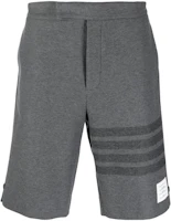 THOM BROWNE 4-Bar High-Waist Casual Shorts Light Grey. MJQ159A-06772-035 THOM BROWNE 4-Bar High-Waist Casual Shorts Light Grey. MJQ159A-06772-035