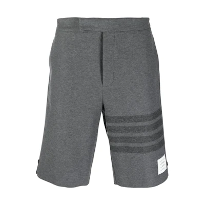 THOM BROWNE 4-Bar High-Waist Casual Shorts Light Grey. MJQ159A-06772-035
