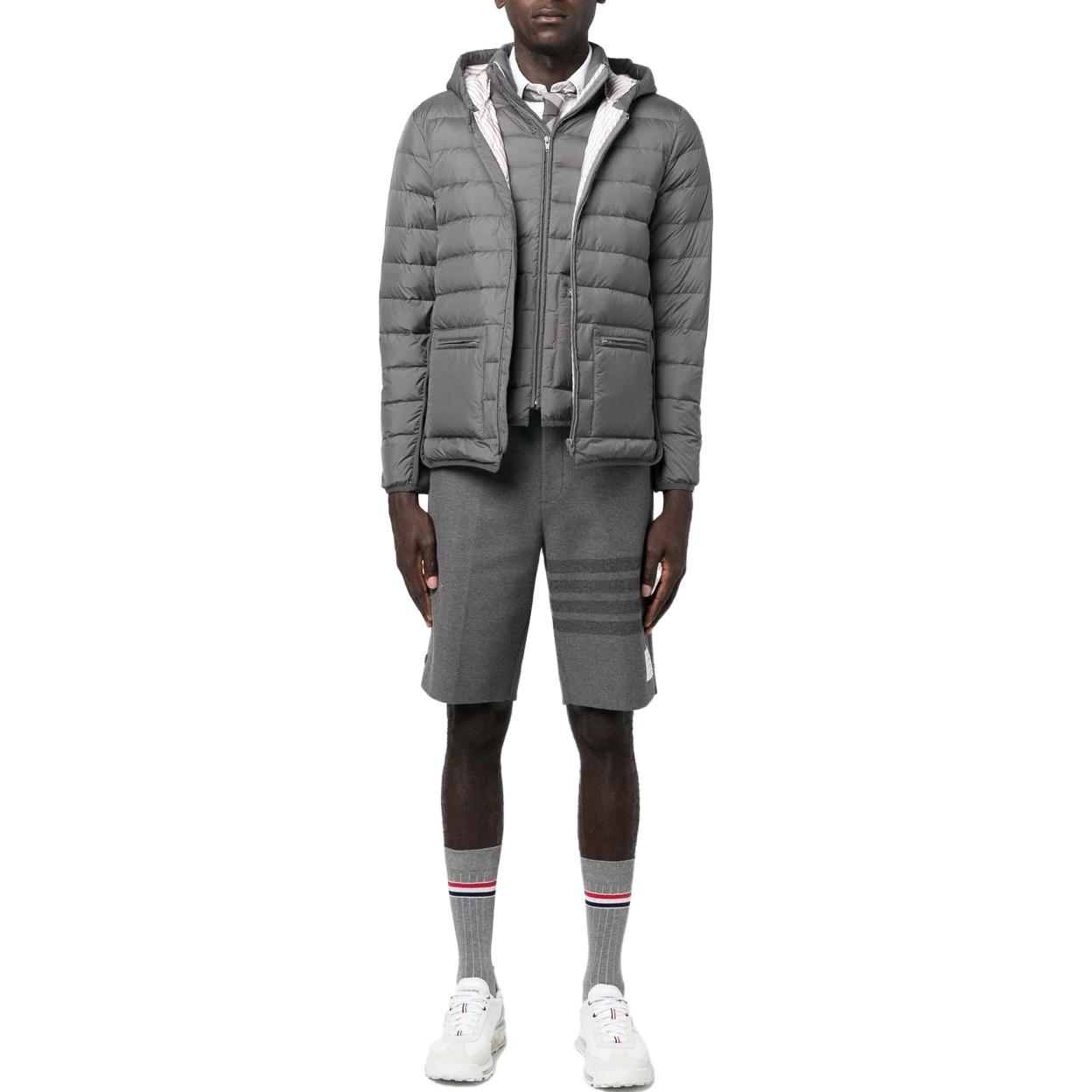 THOM BROWNE 4-Bar High-Waist  Casual Shorts Light Grey. MJQ159A-06772-035 圖 3