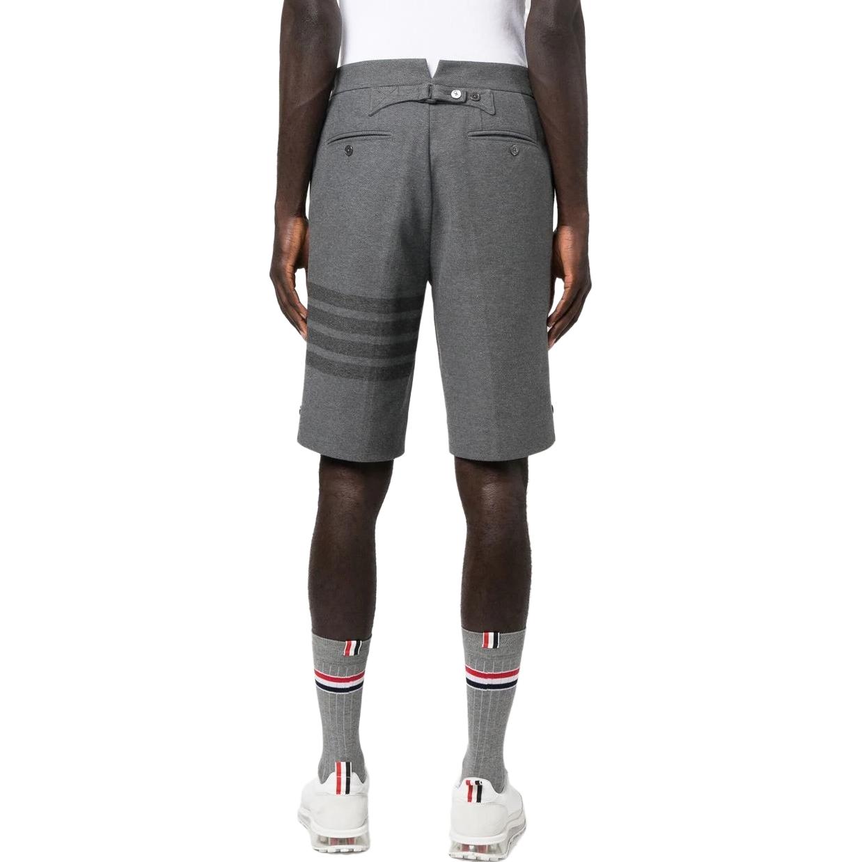 THOM BROWNE 4-Bar High-Waist  Casual Shorts Light Grey. MJQ159A-06772-035 圖 4