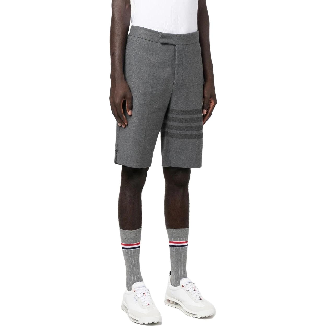 THOM BROWNE 4-Bar High-Waist  Casual Shorts Light Grey. MJQ159A-06772-035 圖 5